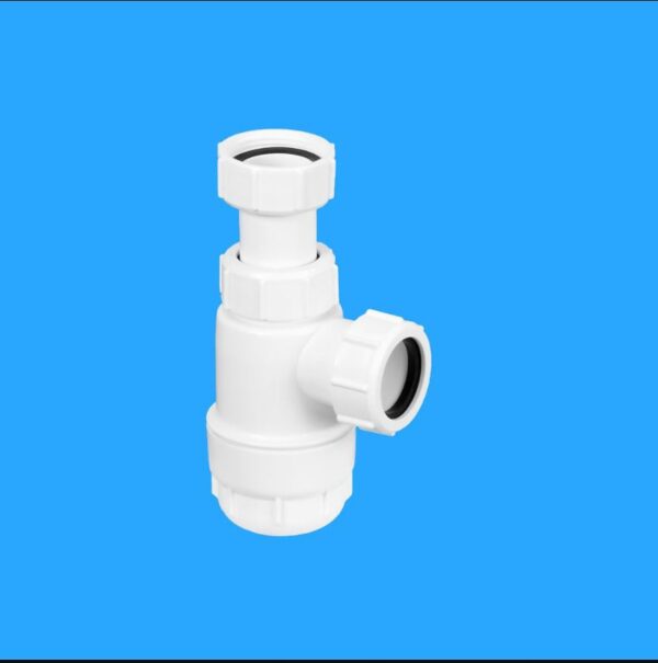 Altech lavtbyggende vannlås 1¼ × 32 mm – hvit